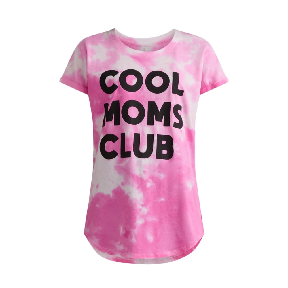 Mother's Day Women's Size L (12-14) "Cool Moms Club" Graphic Tee w/Short Sleeves